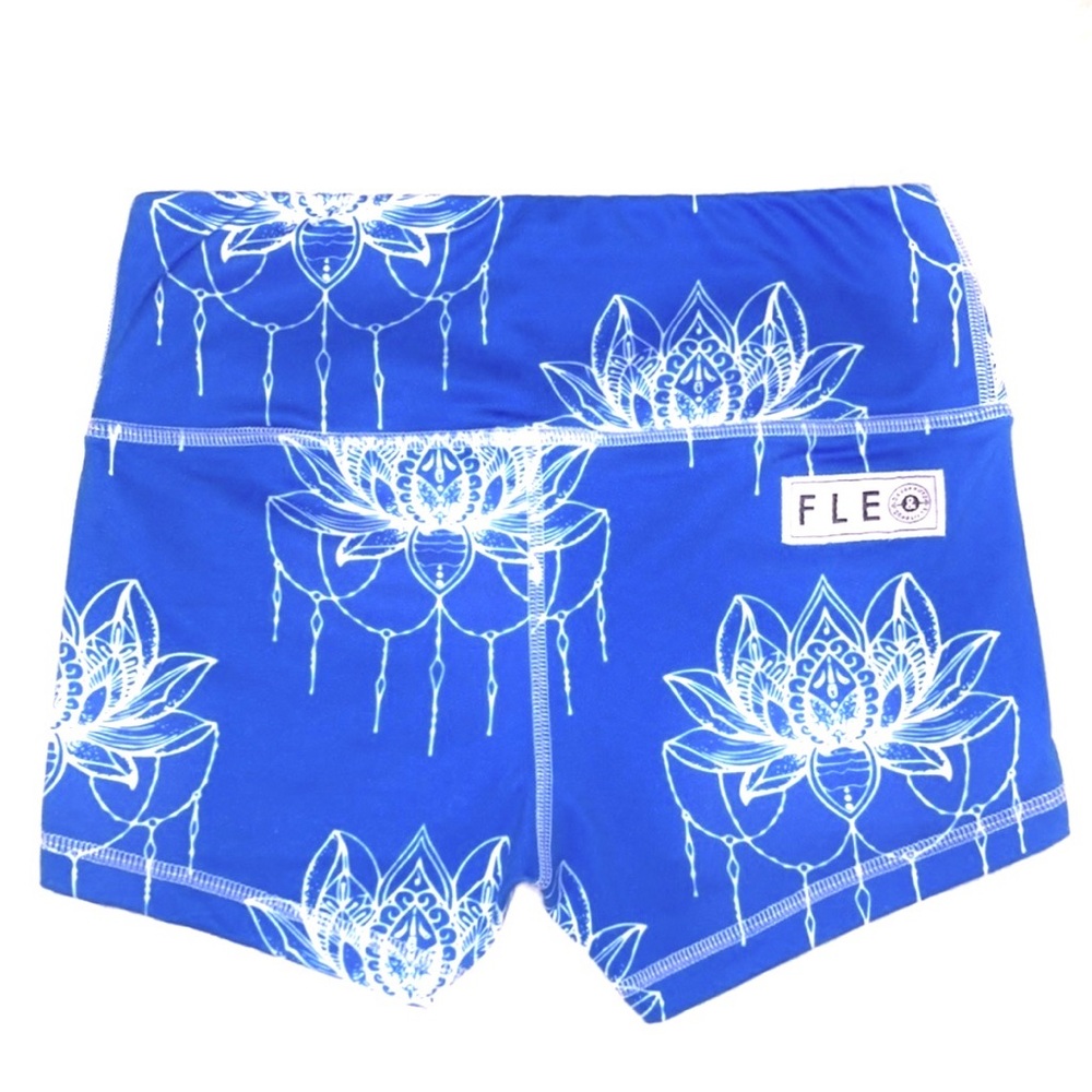 FLEO x DNDL Blue Lotus Chandelier Shorts XS